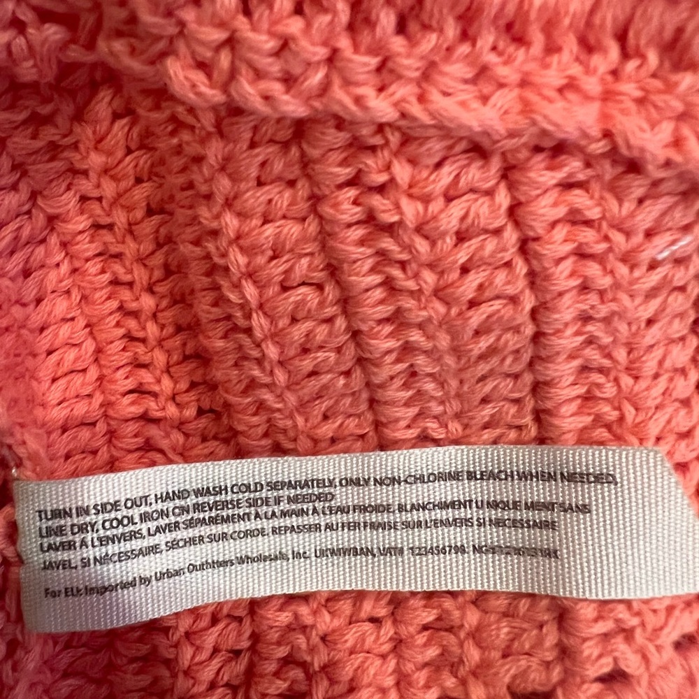 Intimately Free People Know Better Knit Halter Crop Top Watermelon L - Picture 11 of 12